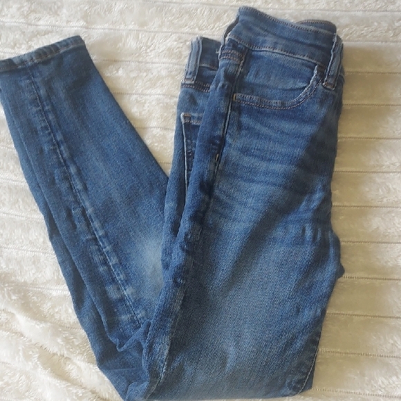American Eagle Outfitters Dark Blue Skinny Jeans - Picture 1 of 8
